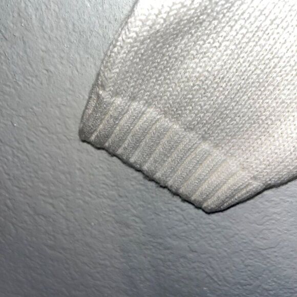 Womens Chico's Colorblock Cowl-Neck Fringe-Trim Sweater Pullover Tan Size 3 - Picture 8 of 10